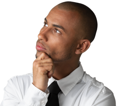 Smiling handsome businessman looking at camera isolated on white