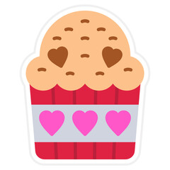 Cupcake Sticker Icon