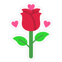 Rose Sticker Icon