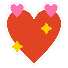 Heart Sticker Icon