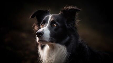 Fototapeta premium Majestic Border Collie Portrait