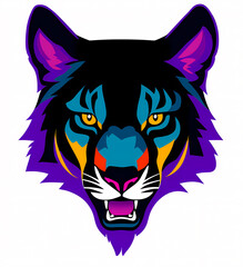 Obraz premium black panther mascot