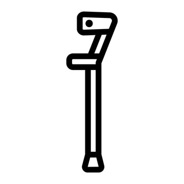 recommend clip art: crutch line icon