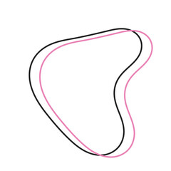 Blob Lines abstract shape 