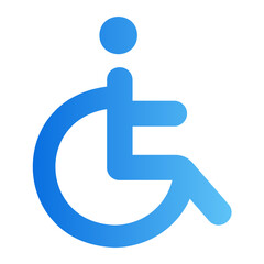 wheelchair gradient icon