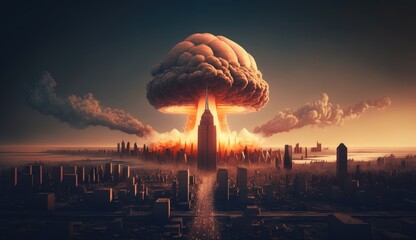 The detonation of a nuclear bomb on a city. A catastrophic World War 3. Generative AI