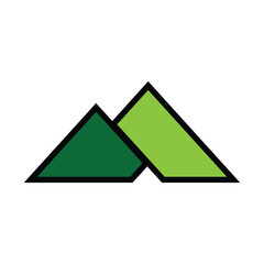 Mountain logo icon design template isolated