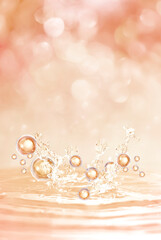 bubble and molecule background for cosmetic