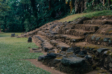 Archaeological Park Takalik Abaj in Retalhuleu, Maya and Olmeca, Guatemala - feb 2023