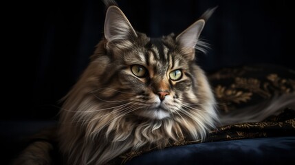  The majestic beauty of a Maine Coon