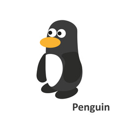Penguin. Original toy for children - PENGUIN. Vector illustration