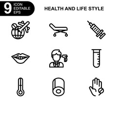 health and life style icon or logo isolated sign symbol vector illustration - Collection of high quality black style vector icons 
