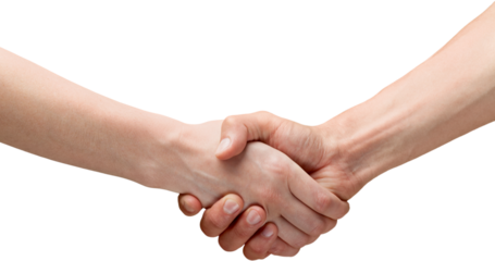 Shaking hands