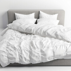 Fototapeta na wymiar white bed with pillows