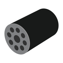 car oil filter icon vector