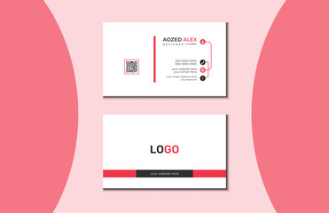 Set Of Simple And Clean Modern Business Card. Visiting Card Vector Template. Modern Business card Design Template.