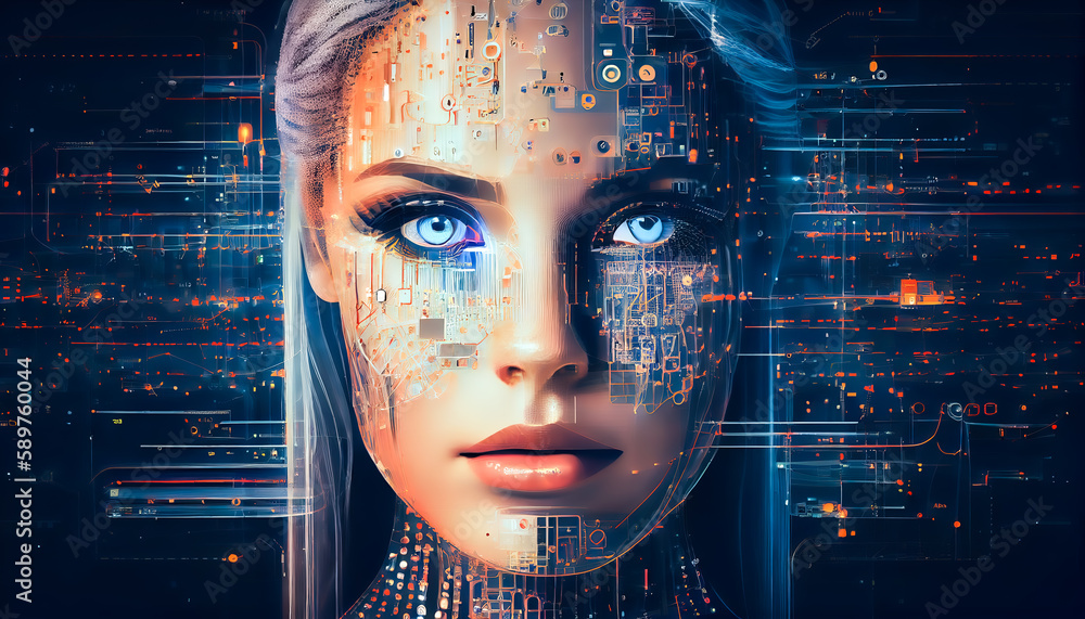 Poster visualization of artificial intelligence