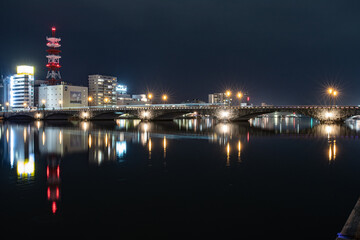 Fototapeta na wymiar 新潟市の夜景