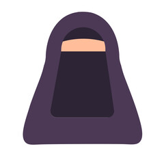 Muslimah Niqab Cadar Illustration Avatar