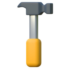 hammer labor day icon 3d illustration