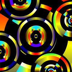 abstract background with design modern circles 