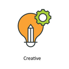 Creative Vector Fill outline Icons. Simple stock illustration stock