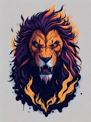 Angry Lion, Created using generative AI