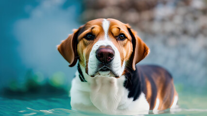 portrait of a beagle