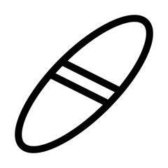 surfboard line icon