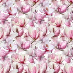 seamless pattern. concept of abstract magnolia flowers. Abstraction allows a person to see with his mind what he physically cannot see with his eyes.