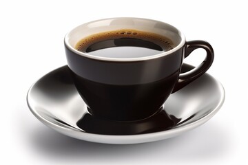Obraz premium A cup coffee isolated on white AI Generative