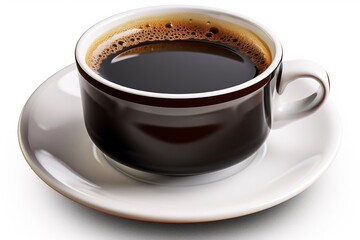 Obraz premium a cup coffee isolated on white