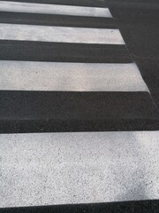 Fototapeta premium Street signs for the newly made pedestrian crossing