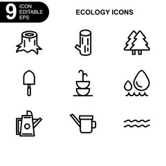 nature and ecology icon or logo isolated sign symbol vector illustration - Collection of high quality black style vector icons 
