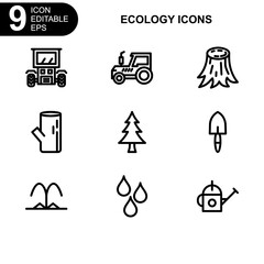 nature and ecology icon or logo isolated sign symbol vector illustration - Collection of high quality black style vector icons 
