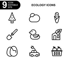 nature and ecology icon or logo isolated sign symbol vector illustration - Collection of high quality black style vector icons 
