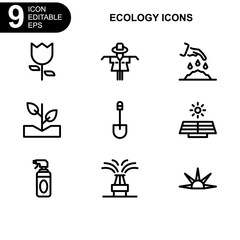 nature and ecology icon or logo isolated sign symbol vector illustration - Collection of high quality black style vector icons 
