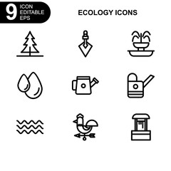 nature and ecology icon or logo isolated sign symbol vector illustration - Collection of high quality black style vector icons 
