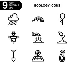 nature and ecology icon or logo isolated sign symbol vector illustration - Collection of high quality black style vector icons 
