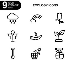nature and ecology icon or logo isolated sign symbol vector illustration - Collection of high quality black style vector icons 
