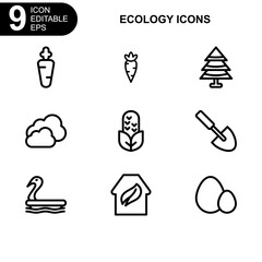 nature and ecology icon or logo isolated sign symbol vector illustration - Collection of high quality black style vector icons 
