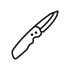 folding knife icon vector design template in white background