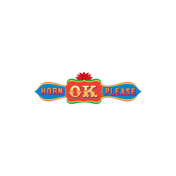 Horn Ok please Indian truck art design