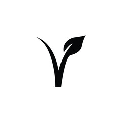 vegan symbol doodle icon, vector illustration - obrazy, fototapety, plakaty