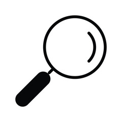 search  icon with white background stock illustration