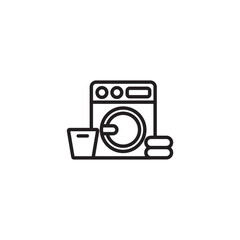 Laundry icon for app web logo banner poster icon - SVG File