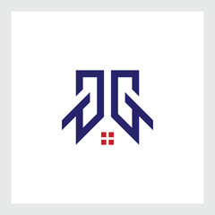 G HOME Creative Unique abstract geometric logo