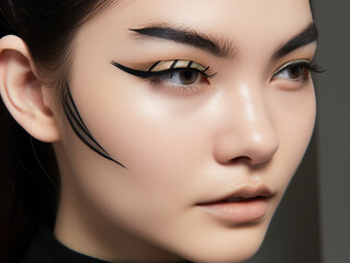 A Bold and Graphic Eyeliner Look | Generative AI