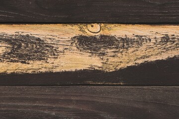 brown wooden planks with knots and cracks