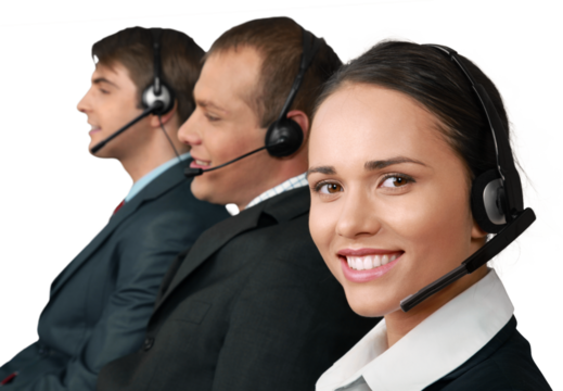 Staff Working In Busy Customer Service Department